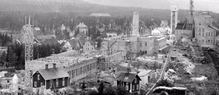 Byggnation av sulfatfabriken 1929-1932